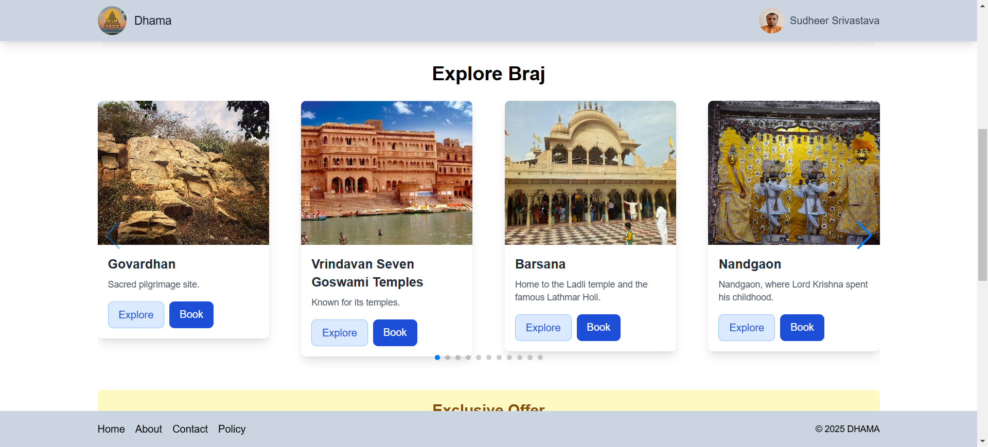 Tour and Travel Website